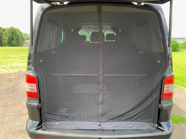Set of Cab Window and Tailgate/Barn doors Mosquito Nets for VW T5/T6 Transporter